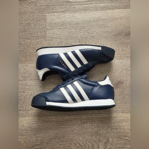Adidas Samoa Navy Blue Shoes Size 5 Sneakers Three Stripes